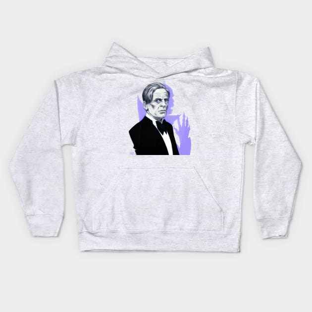 Klaus Kinski - An illustration by Paul Cemmick Kids Hoodie by PLAYDIGITAL2020